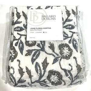 Ballard Designs June Floral Kantha King Sham SINGLE